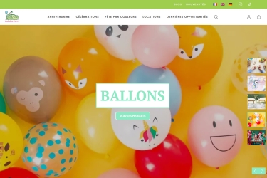 Références / Témoignages 3 création du site internet e-commerce camaleoparty.ch